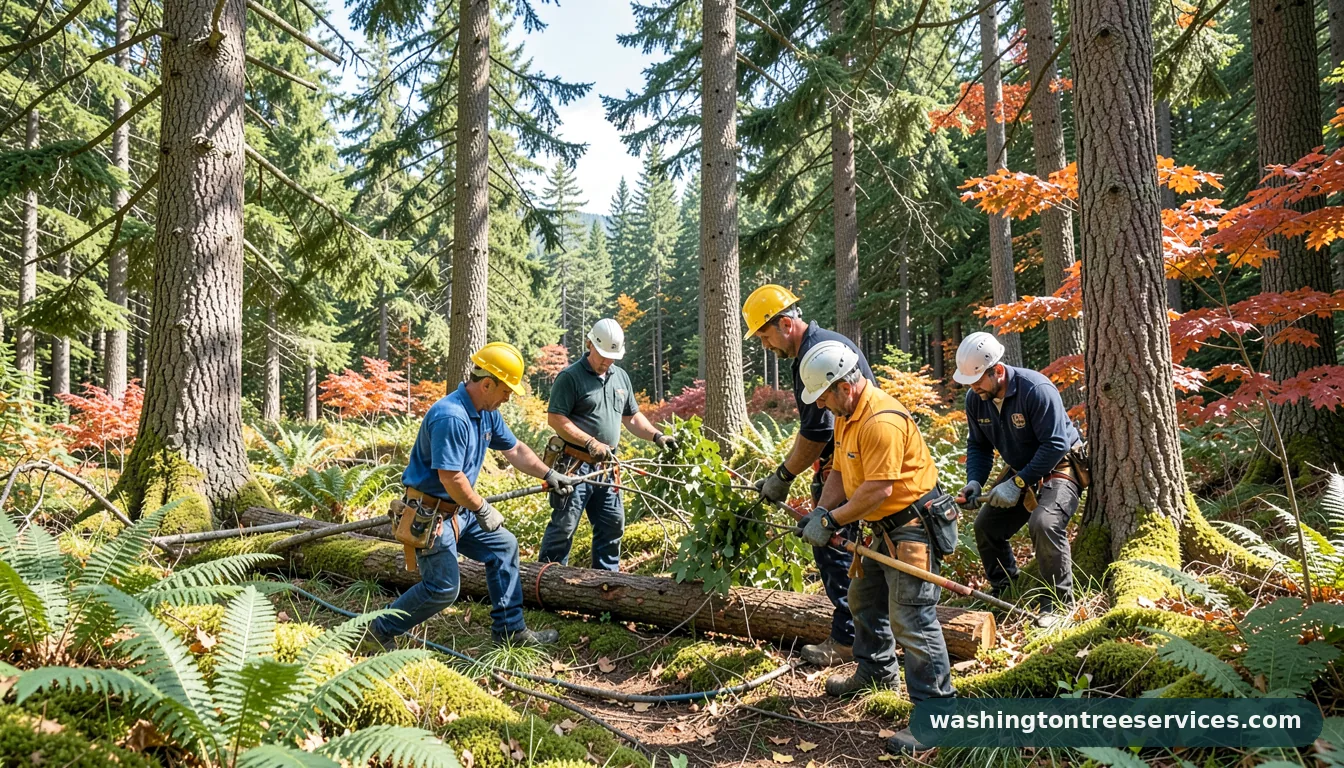 tree service renton wa - tree service equipment and crew in Washington