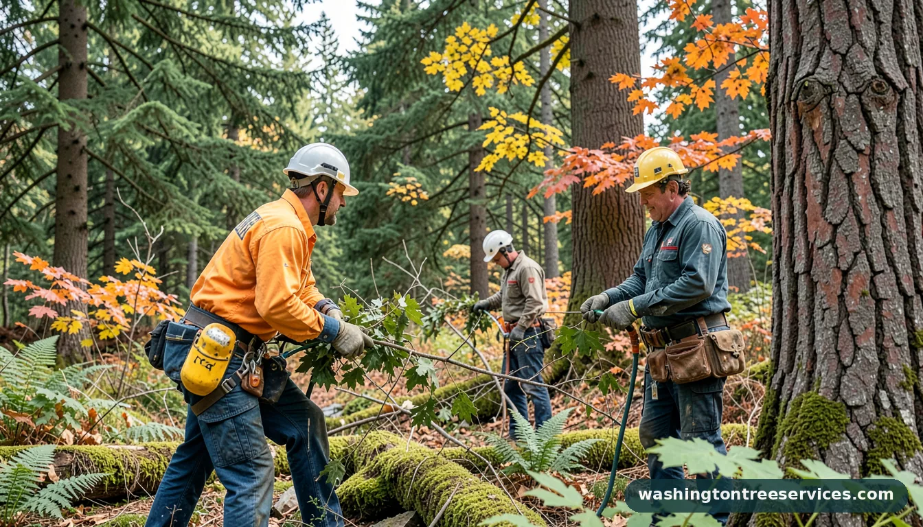 tree service renton wa - completed tree work by Washington Tree Services