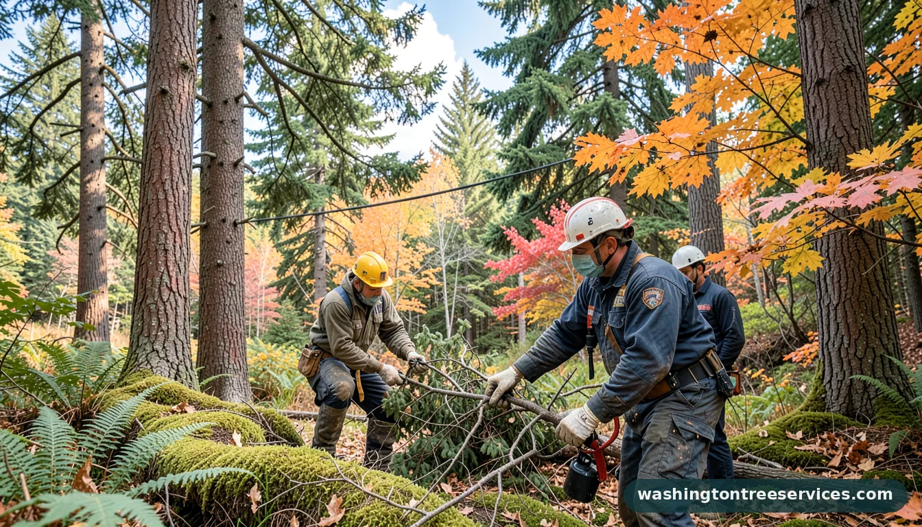 tree service renton - certified arborists at work in Washington
