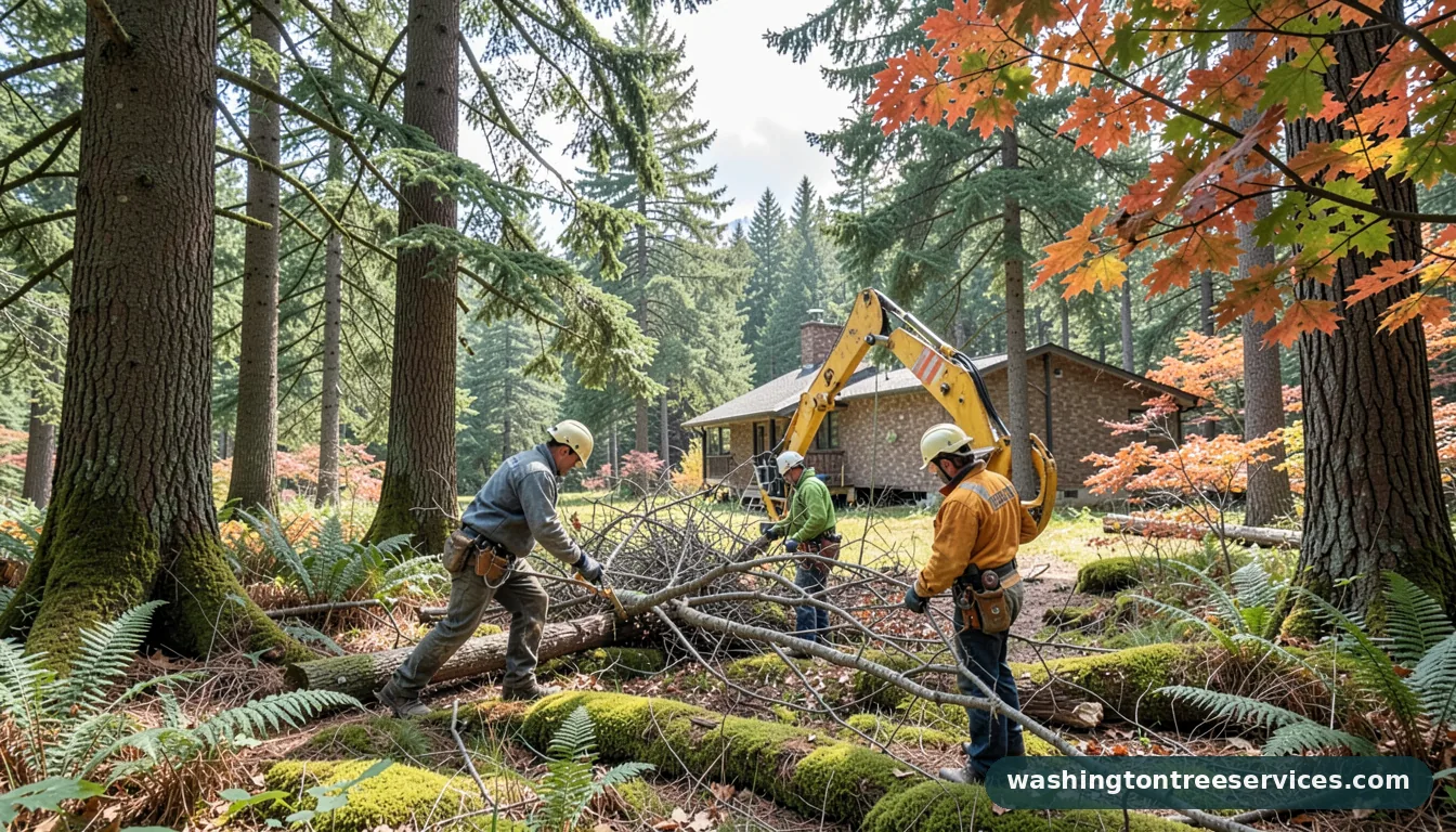 tree service renton - completed tree work by Washington Tree Services
