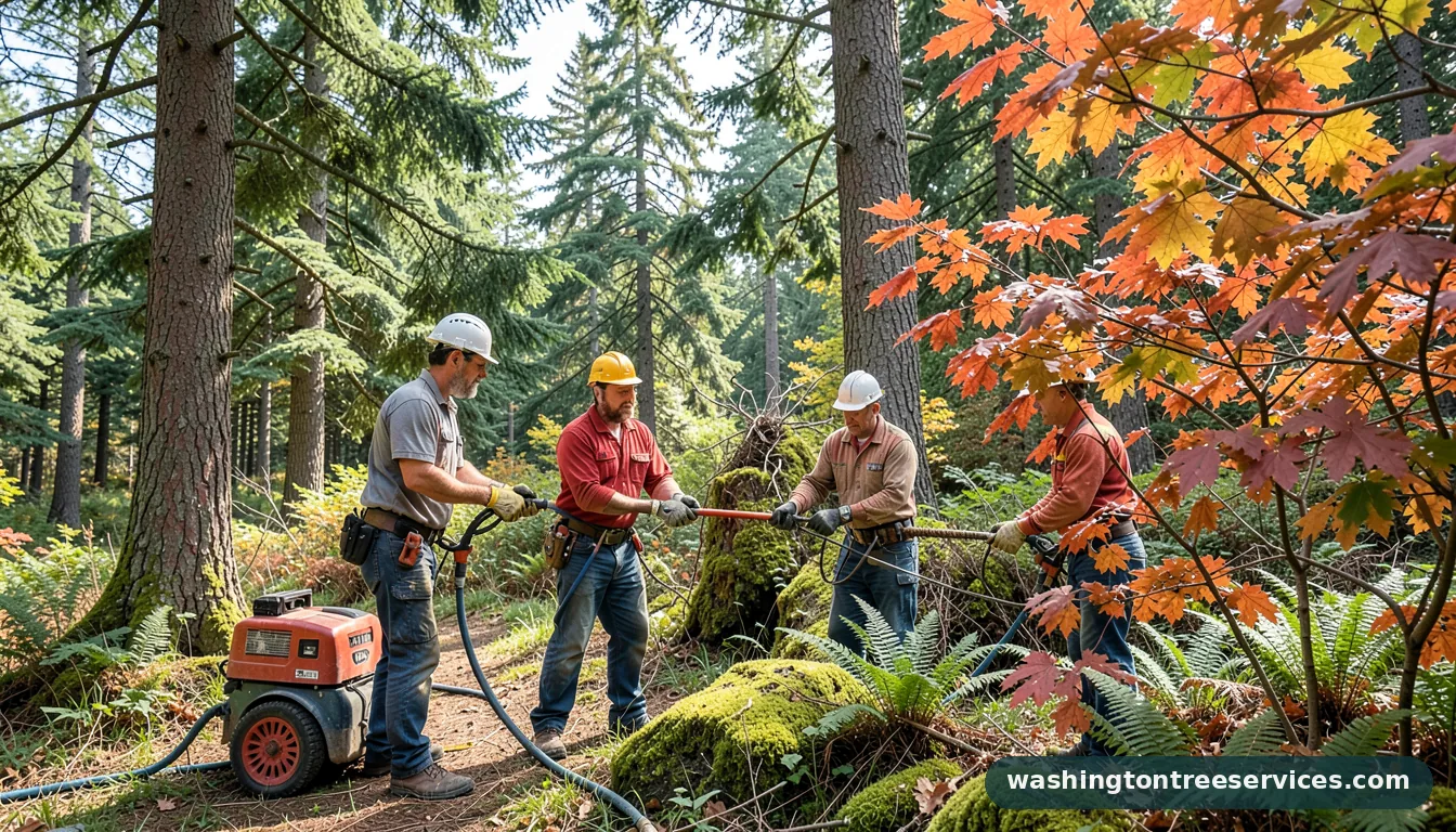 tree service sammamish - completed tree work by Washington Tree Services