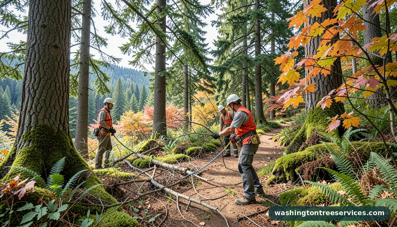 tree service seattle wa - completed tree work by Washington Tree Services
