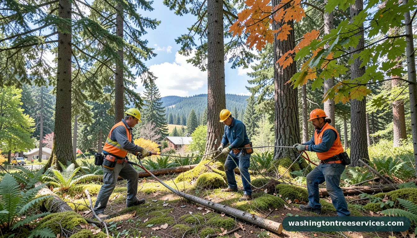 Completed tree service snohomish wa project by Washington Tree Services tree service snohomish wa - completed tree work by Washington Tree Services