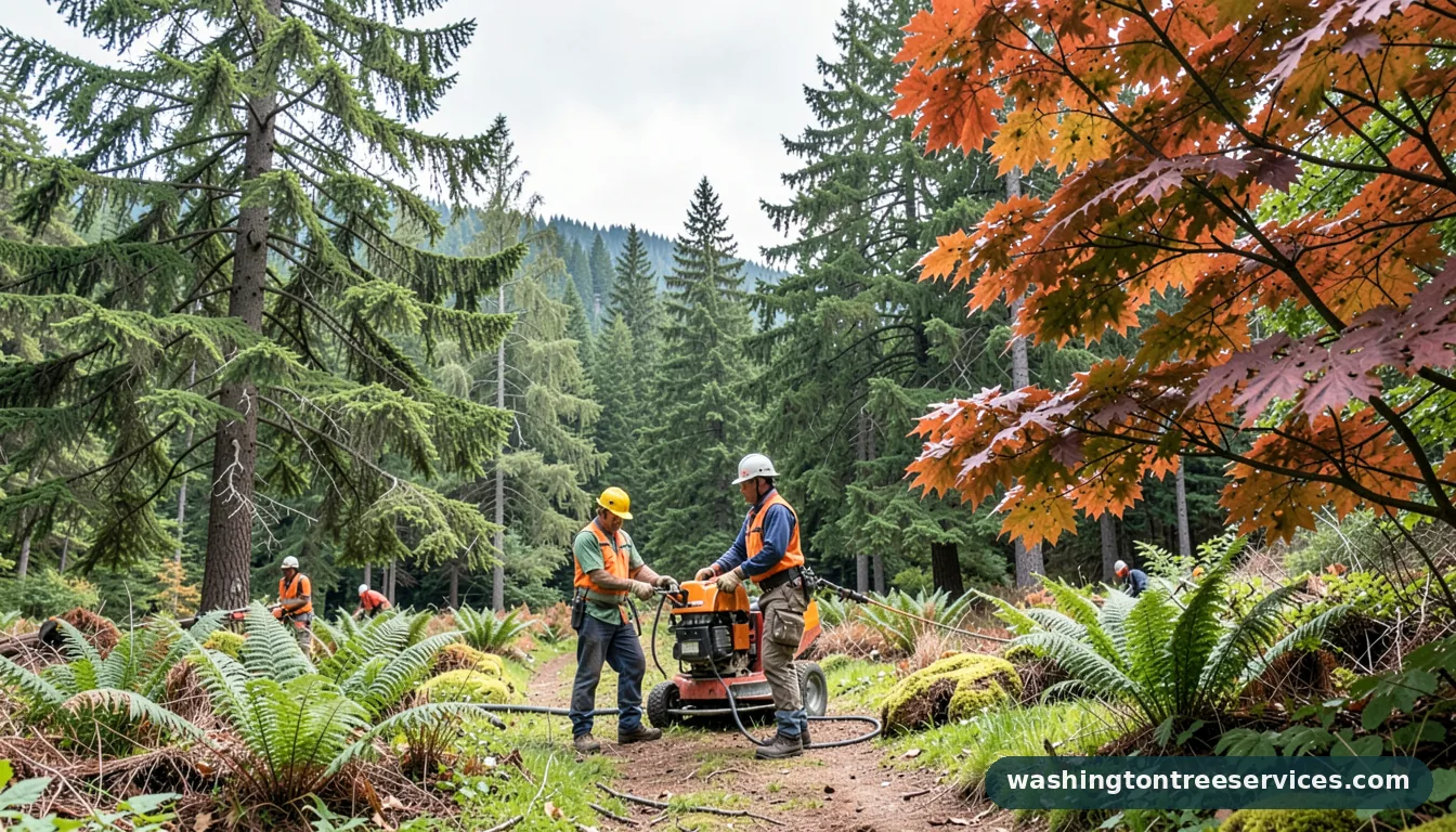 Completed tree service snohomish project by Washington Tree Services tree service snohomish - completed tree work by Washington Tree Services