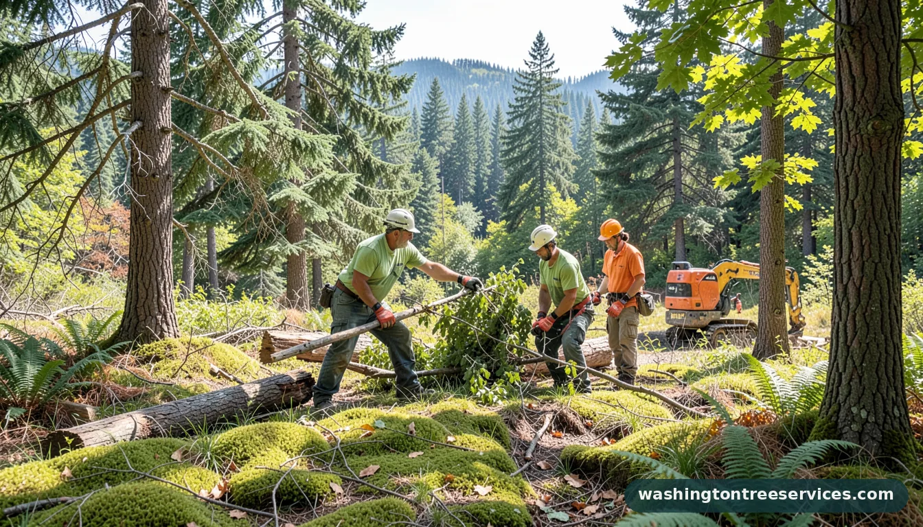 Completed tree service tacoma wa project by Washington Tree Services tree service tacoma wa - completed tree work by Washington Tree Services