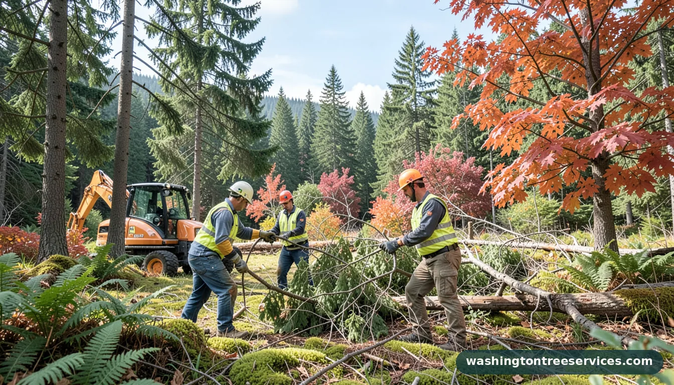 tree service tacoma - certified arborists at work in Washington
