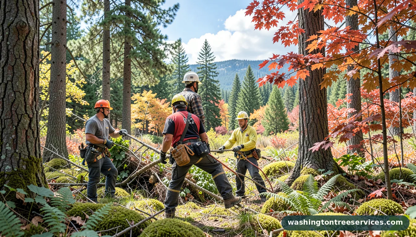 tree service tacoma - tree service equipment and crew in Washington