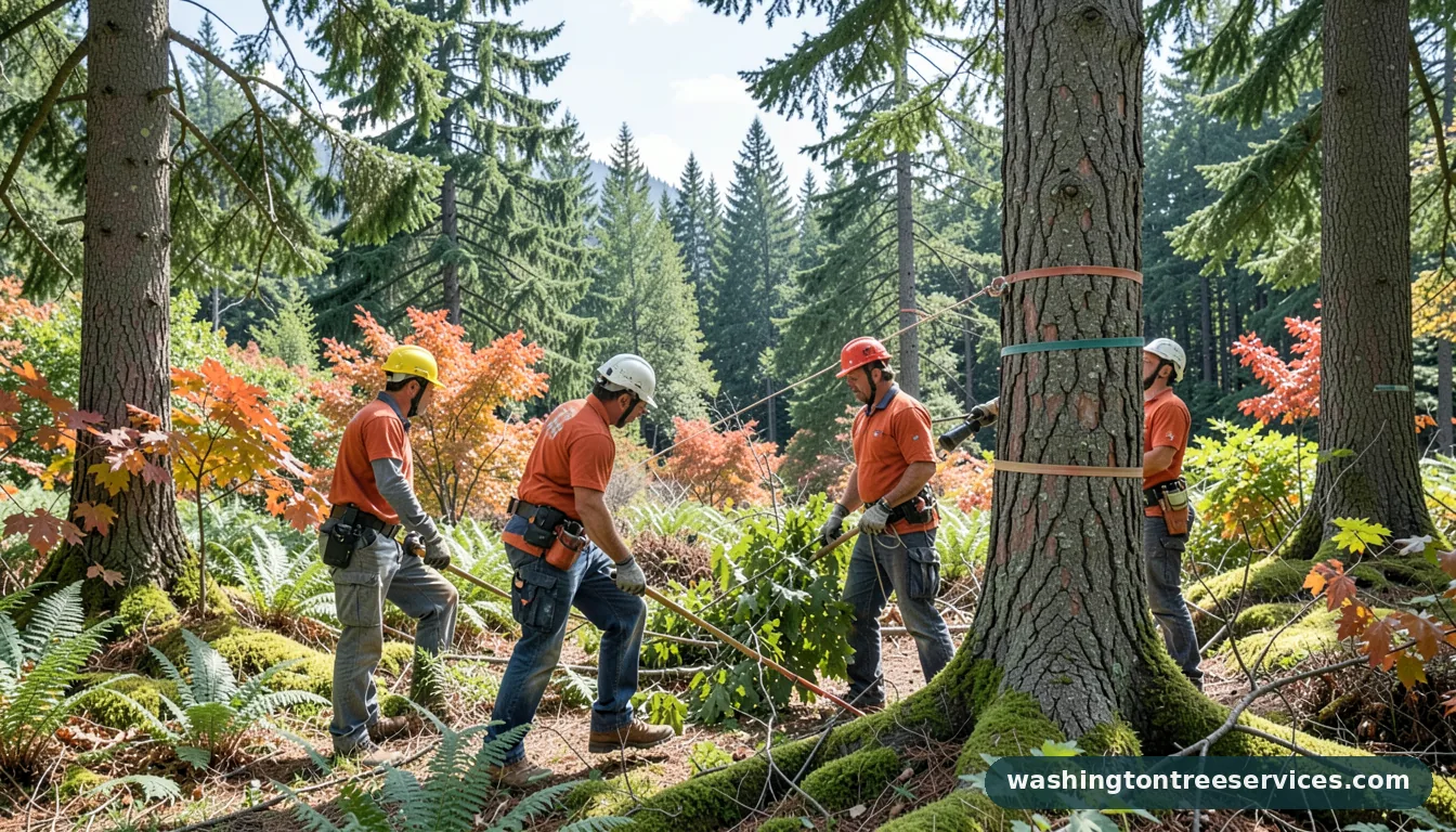 tree service woodinville - certified arborists at work in Washington