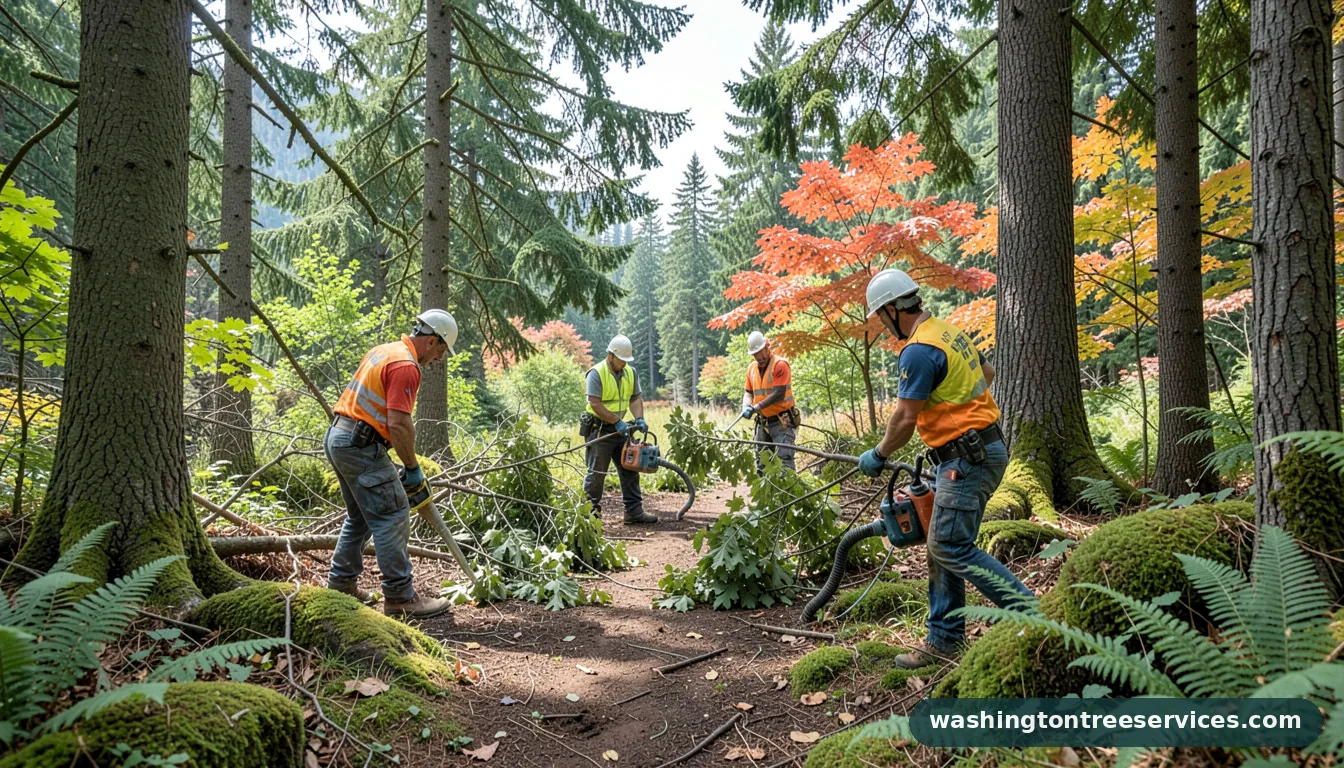 Completed tree services bellevue project by Washington Tree Services tree services bellevue - completed tree work by Washington Tree Services