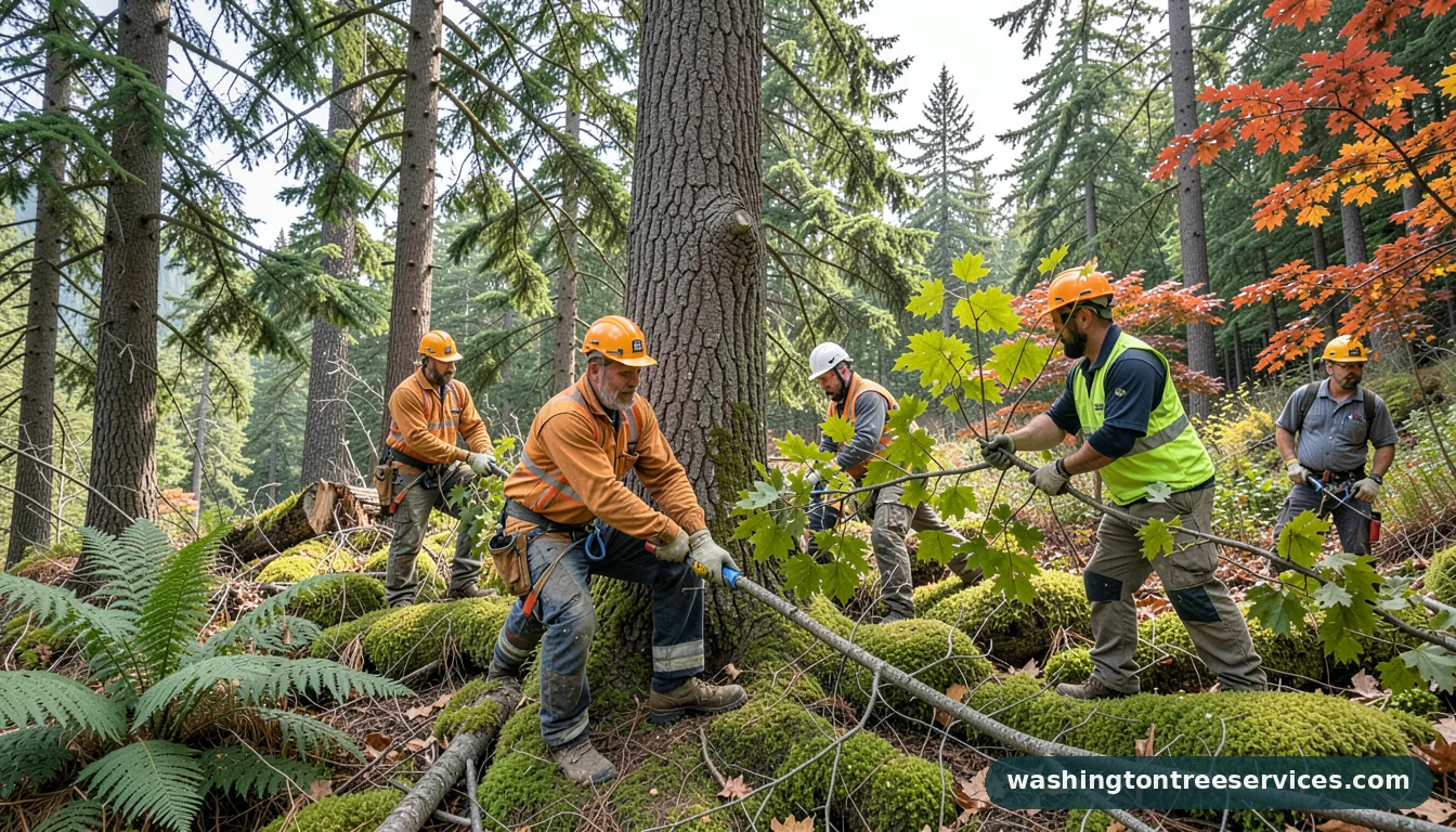 tree services in my area - certified arborists at work in Washington