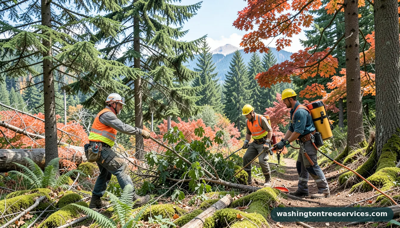 tree services in my area - tree service equipment and crew in Washington