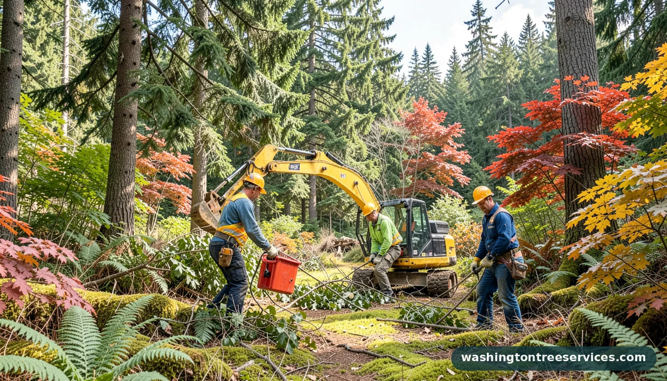 tree services in seattle - completed tree work by Washington Tree Services