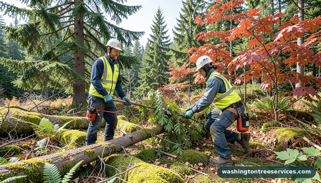 tree services near me - certified arborists at work in Washington