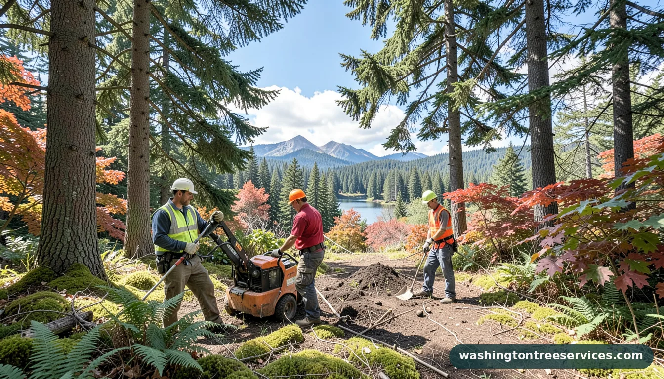 tree services near me - tree service equipment and crew in Washington