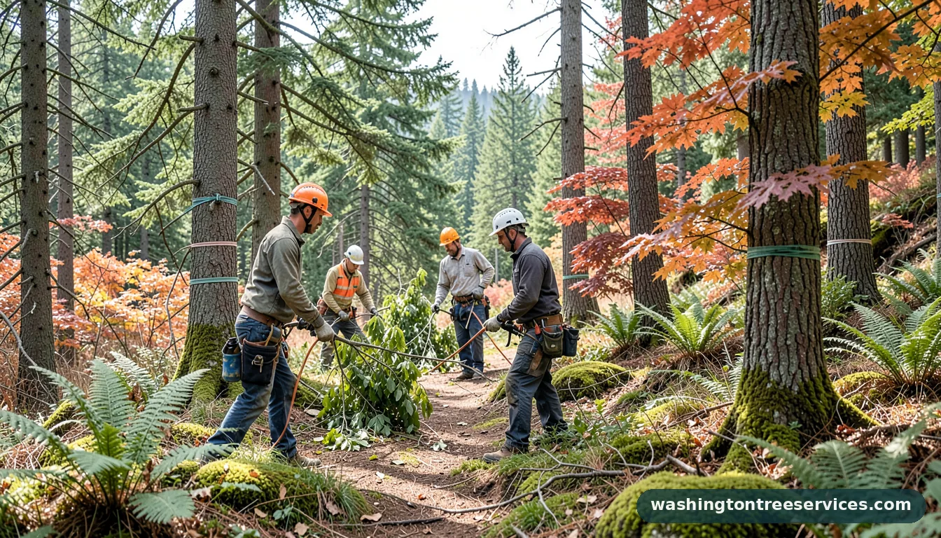 tree services puyallup - certified arborists at work in Washington