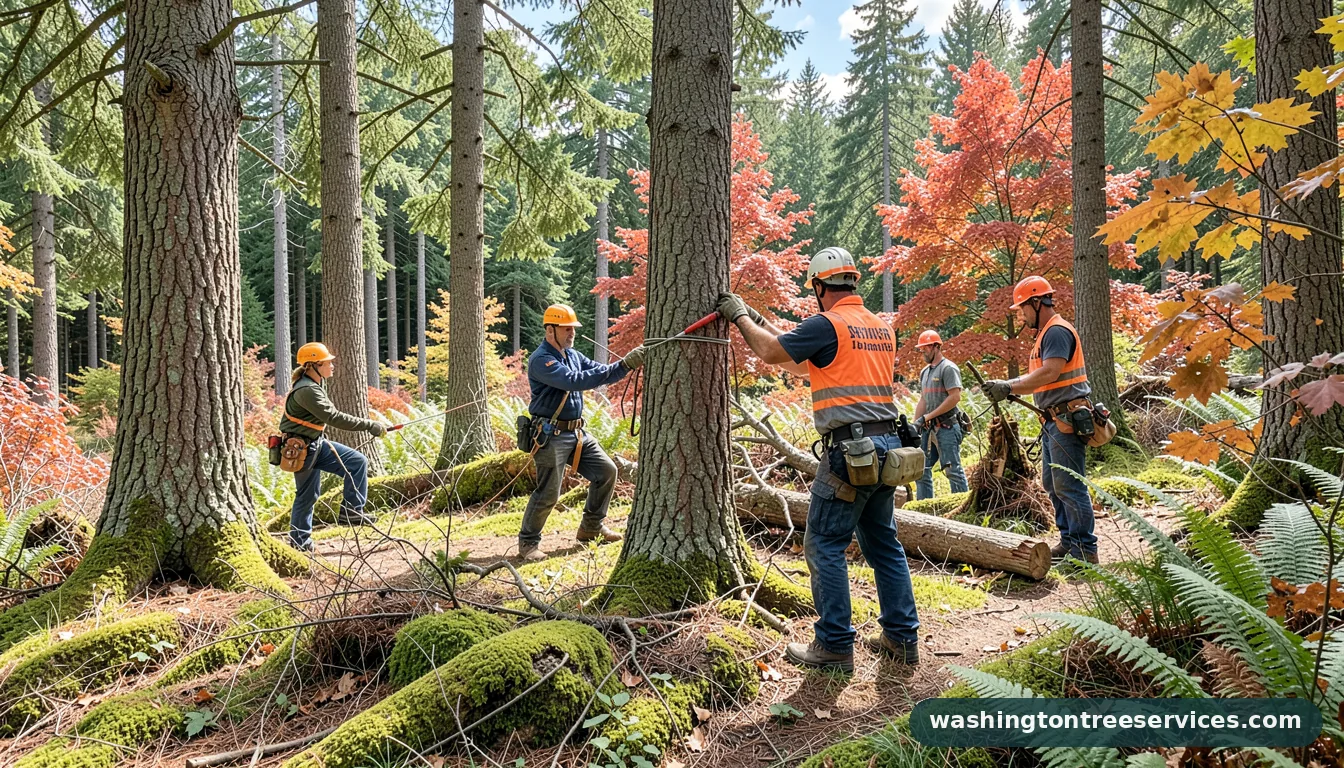 tree services tacoma wa - certified arborists at work in Washington