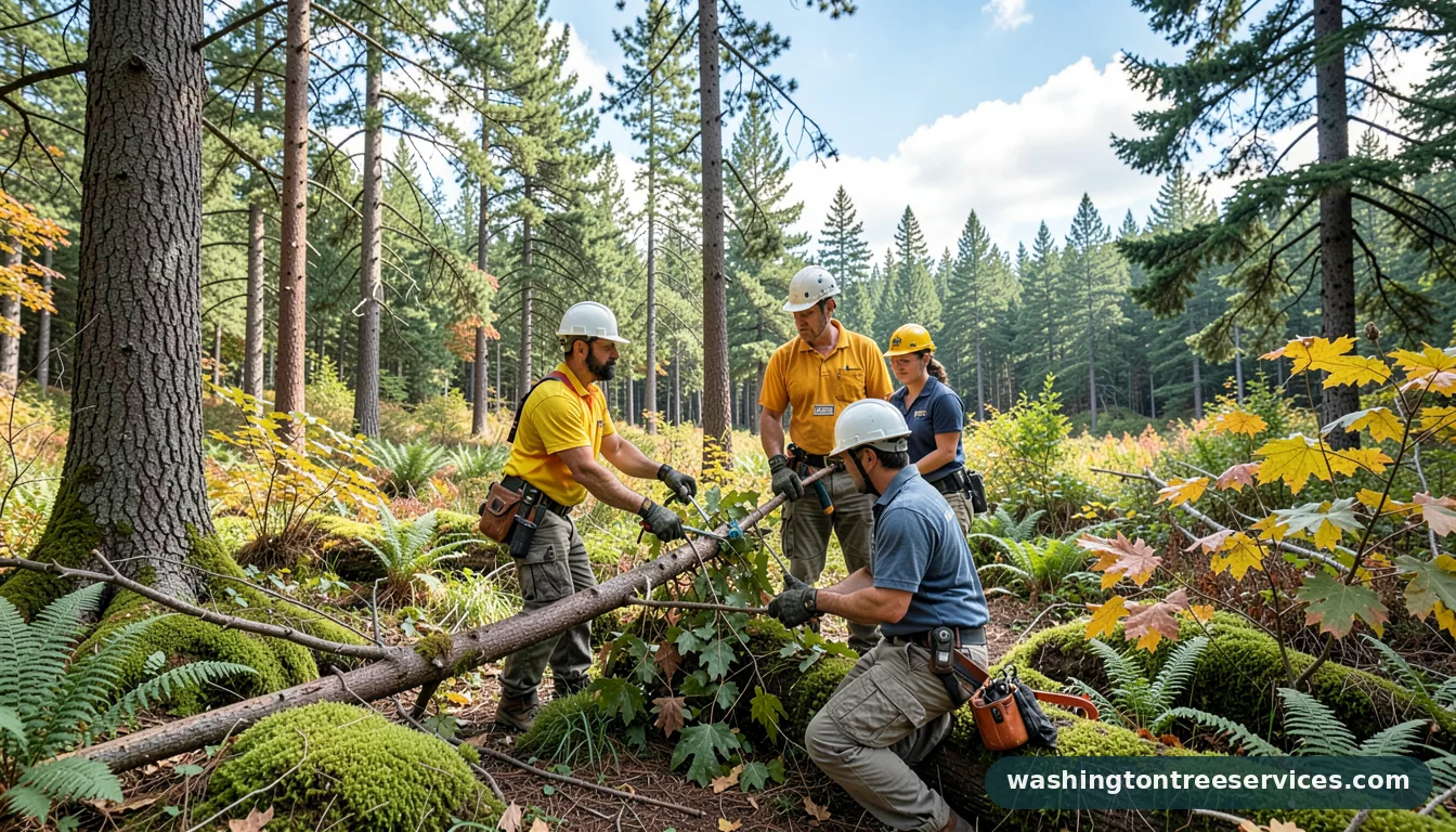 tree services tacoma wa - tree service equipment and crew in Washington