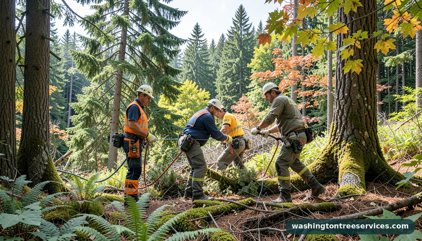 tree services tacoma wa - completed tree work by Washington Tree Services