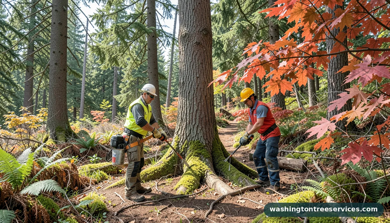 tree services - tree service equipment and crew in Washington