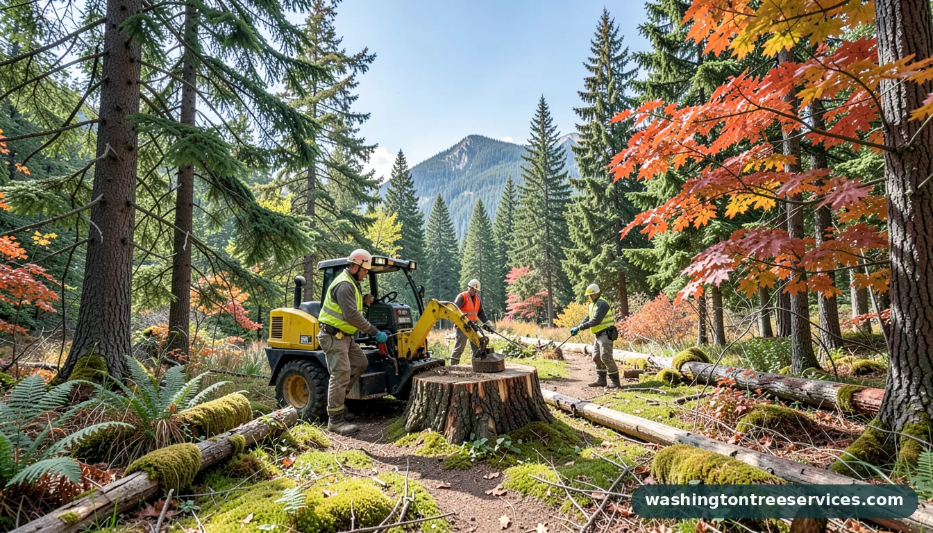 tree stump grinder rental - professional tree service in Washington