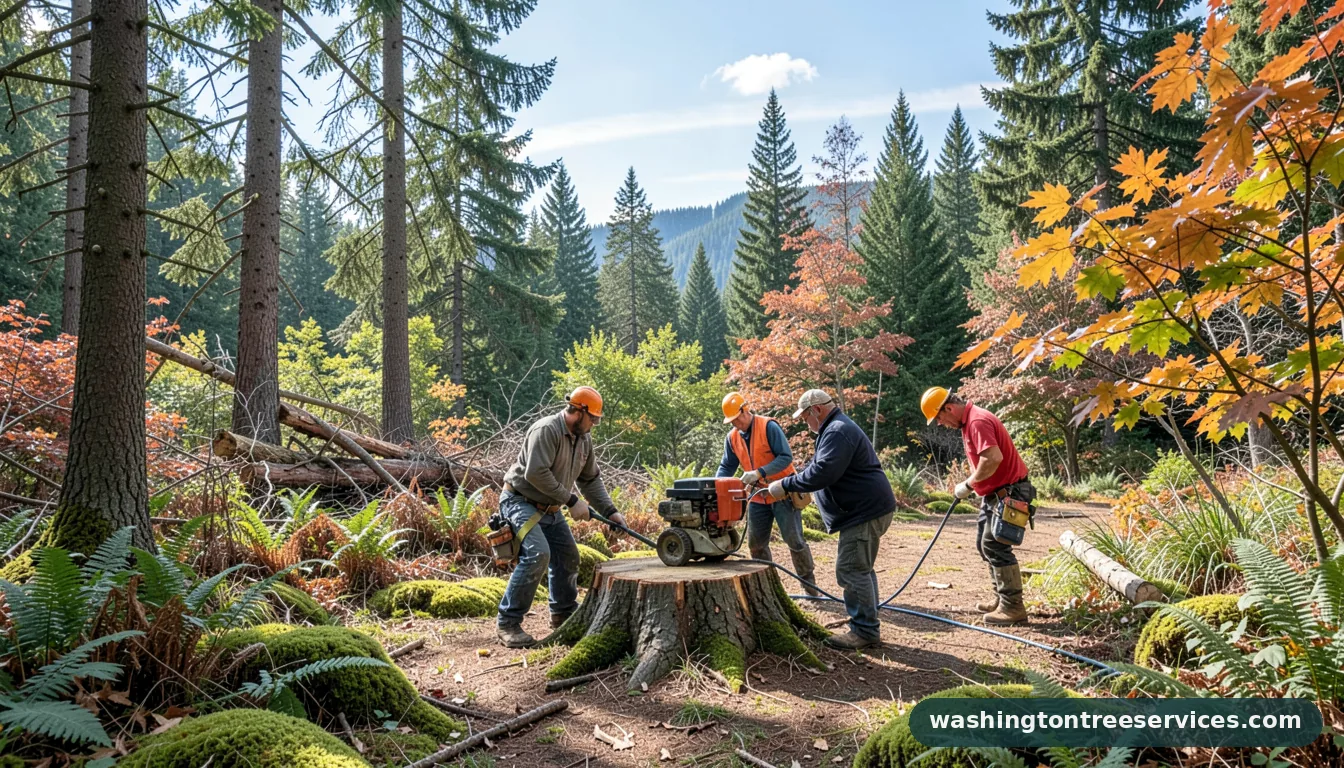 tree stump grinder - professional tree service in Washington