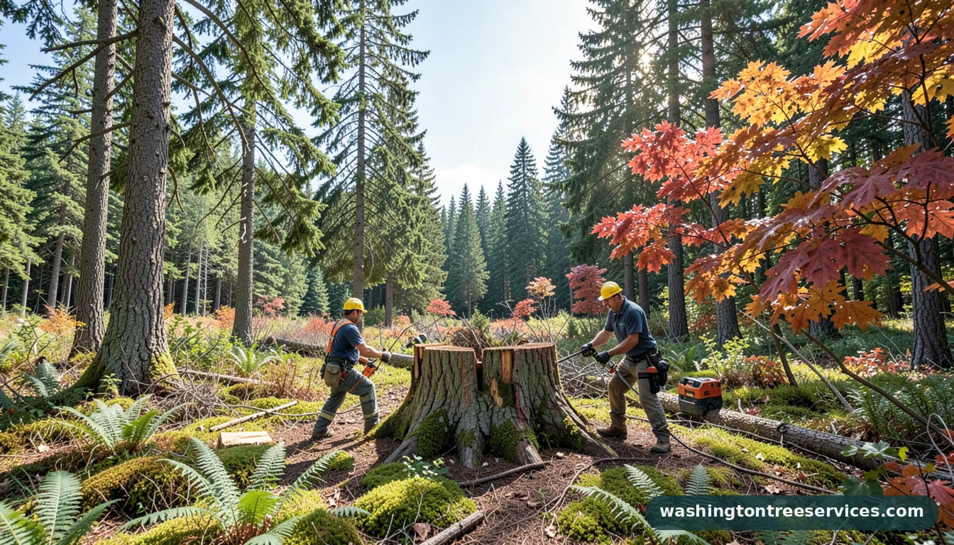 tree stump removal - professional tree service in Washington