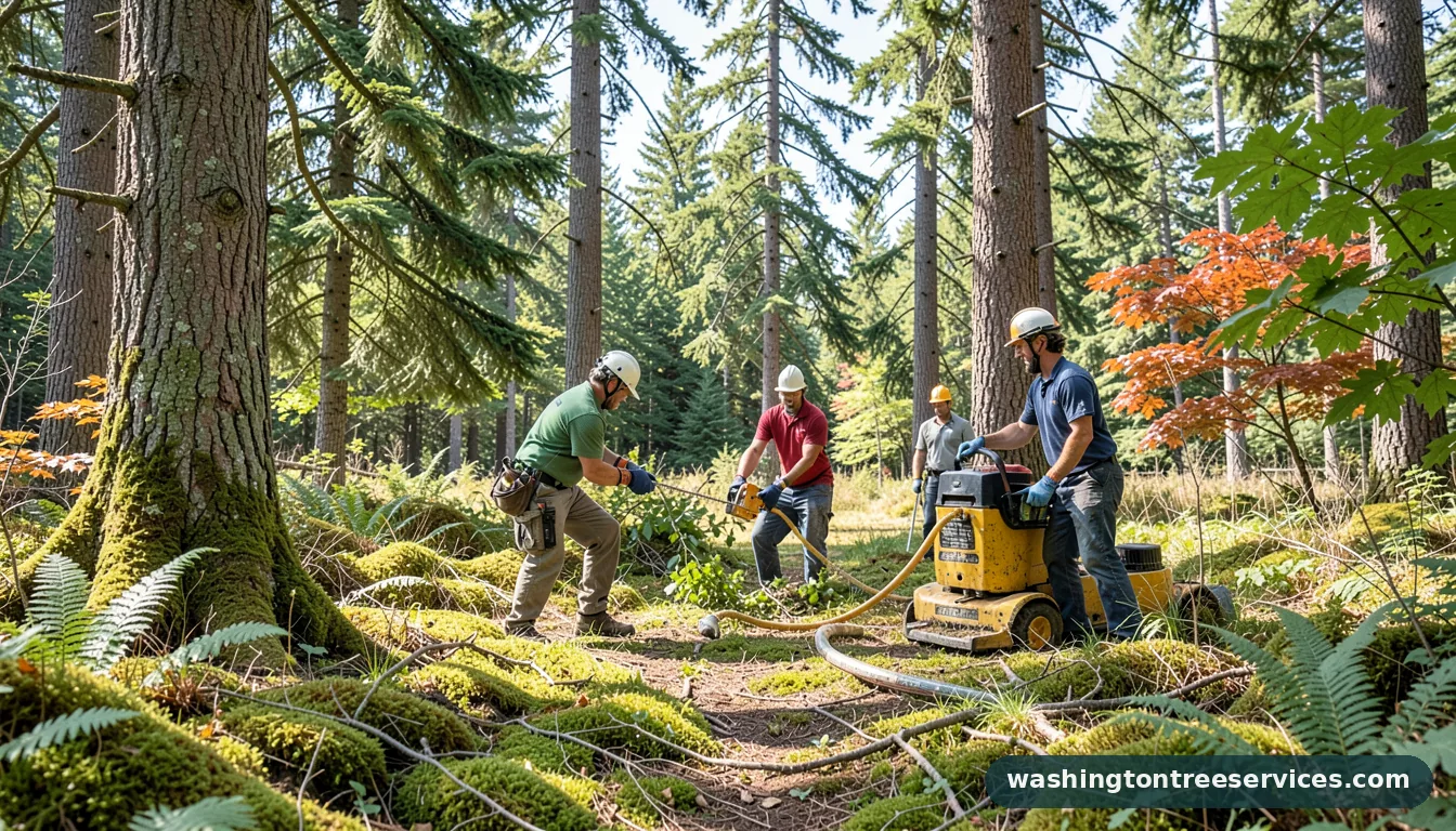 tree trimmer - completed tree work by Washington Tree Services
