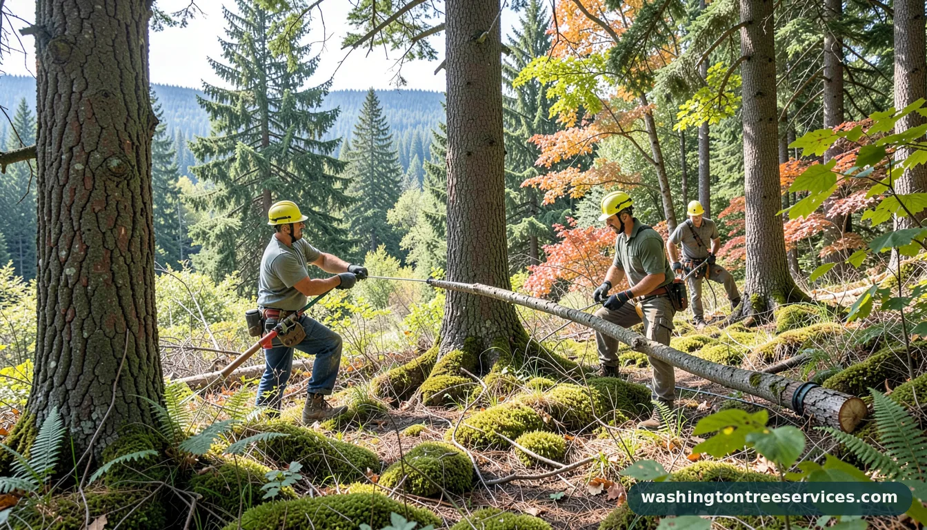 tree trimmers near me - completed tree work by Washington Tree Services