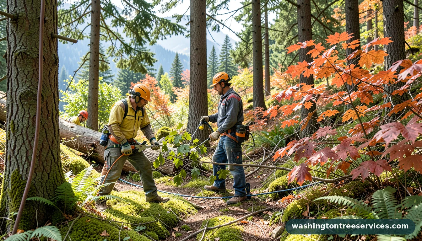 Certified arborists handling tree trimming companies near me in Washington tree trimming companies near me - certified arborists at work in Washington