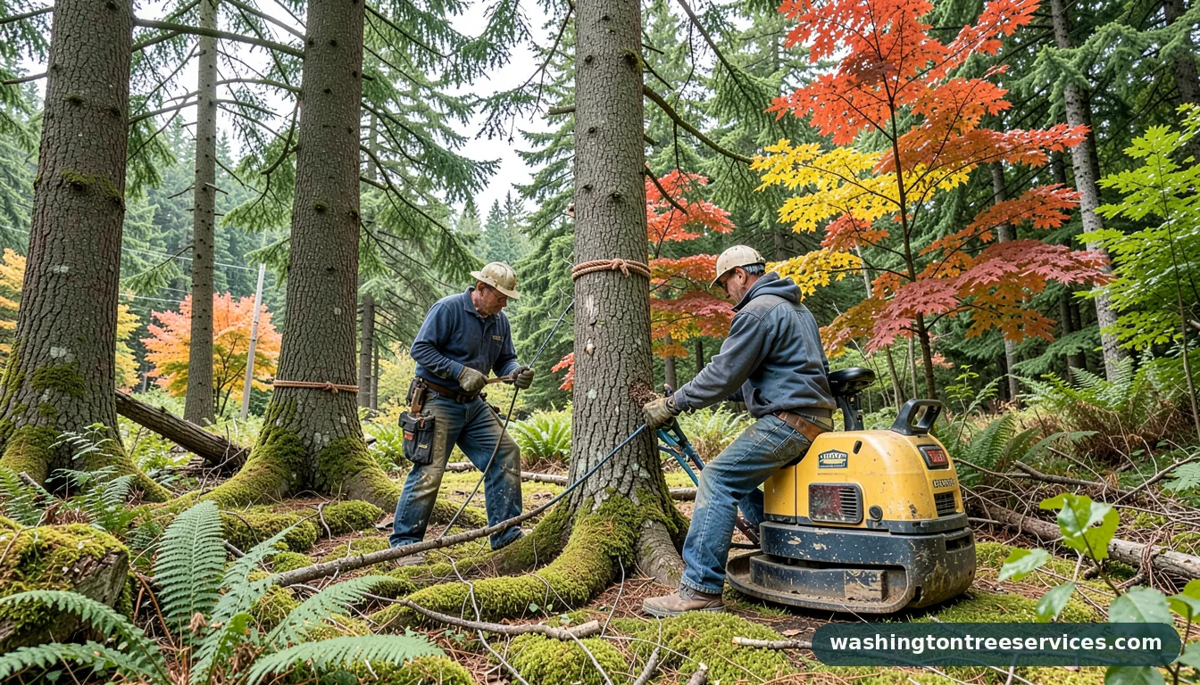 tree trimming des moines - certified arborists at work in Washington