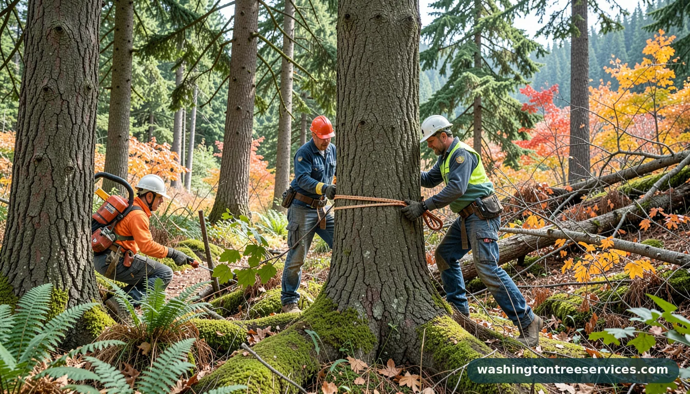 tree trimming des moines - tree service equipment and crew in Washington