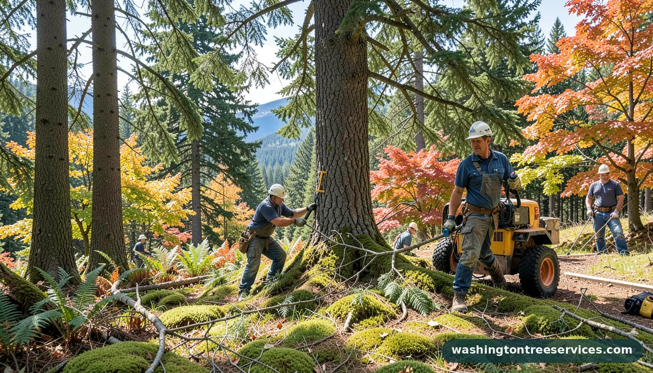 tree trimming everett - completed tree work by Washington Tree Services