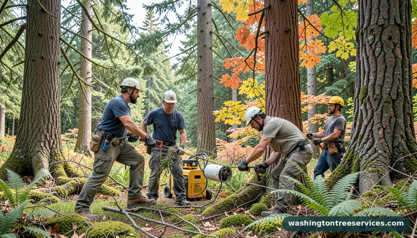 Certified arborists handling tree trimming issaquah in Washington tree trimming issaquah - certified arborists at work in Washington