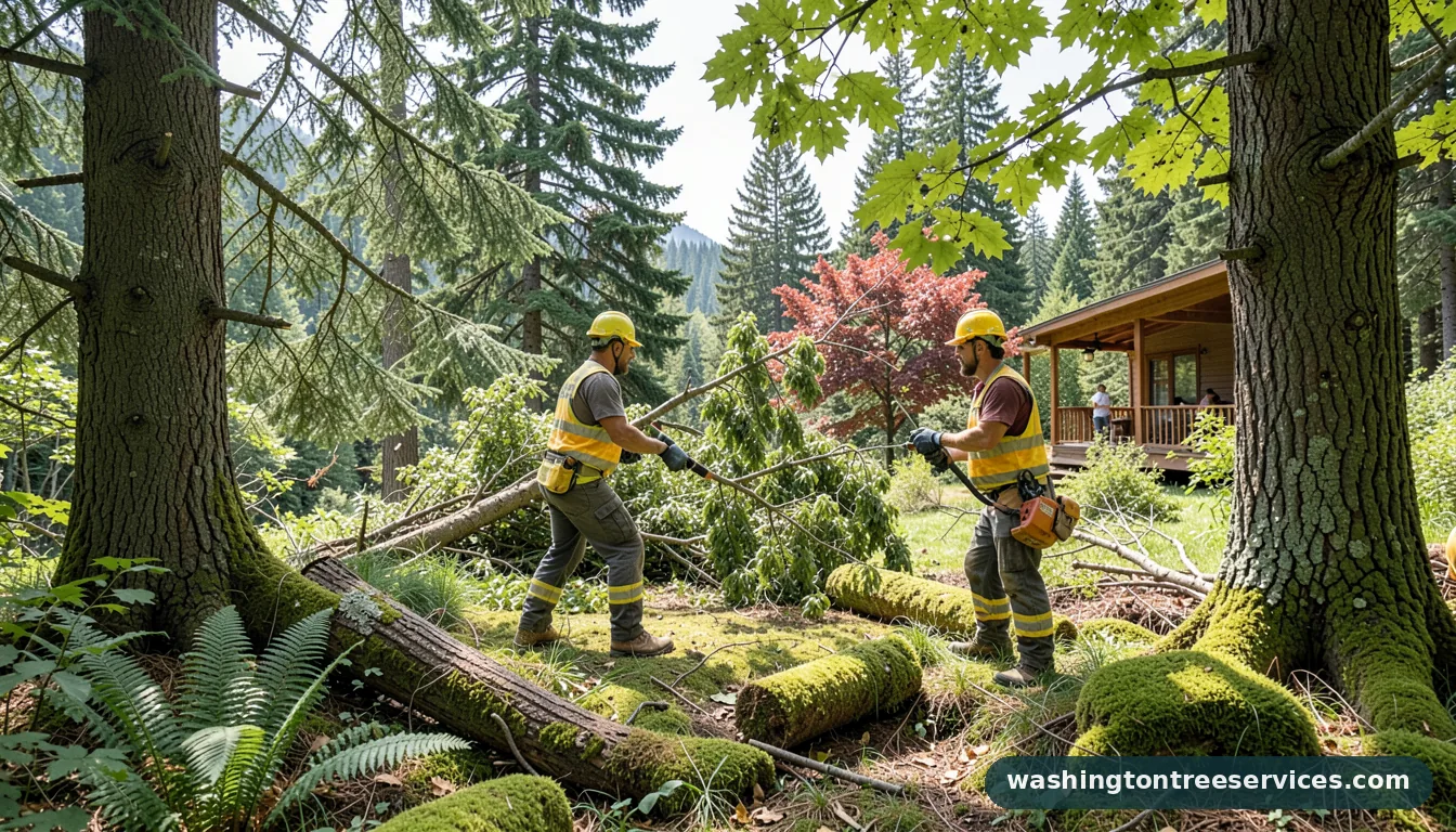 Completed tree trimming issaquah project by Washington Tree Services tree trimming issaquah - completed tree work by Washington Tree Services
