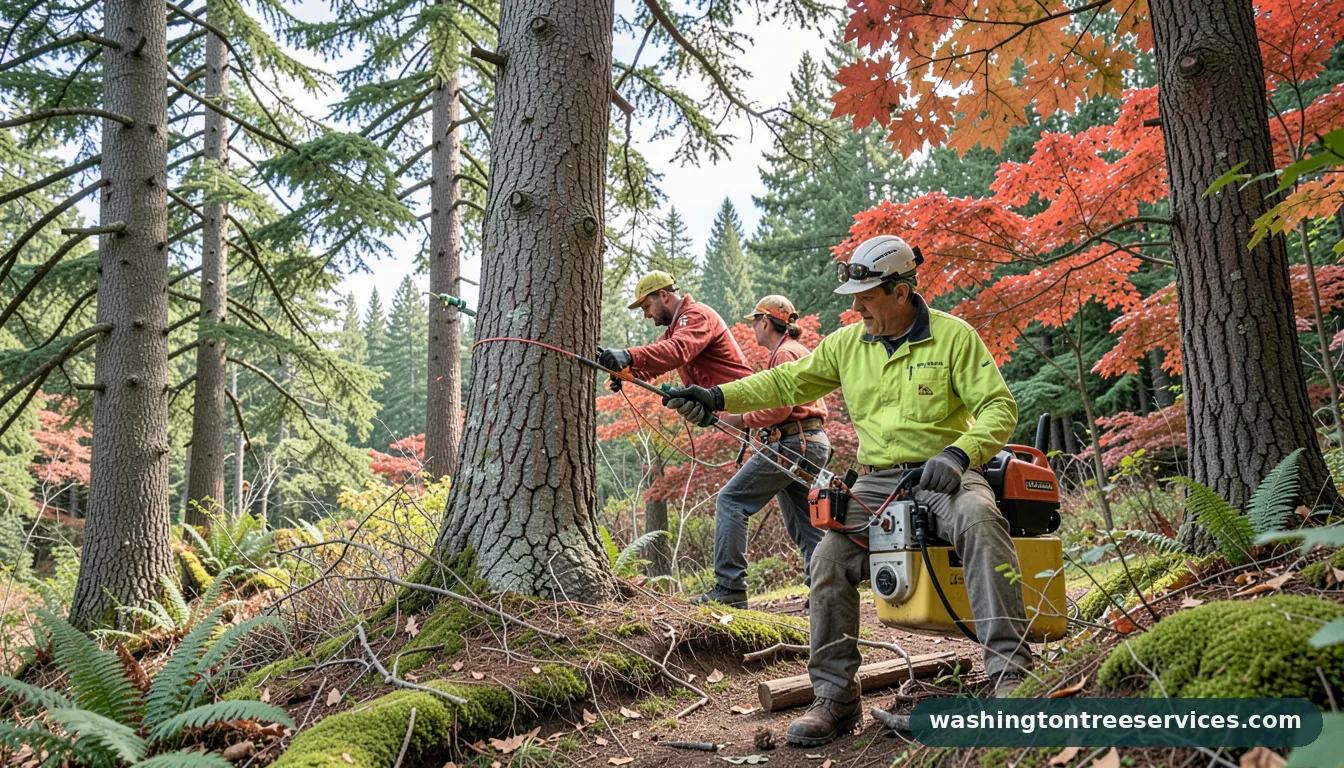 Certified arborists handling tree trimming kent wa in Washington tree trimming kent wa - certified arborists at work in Washington