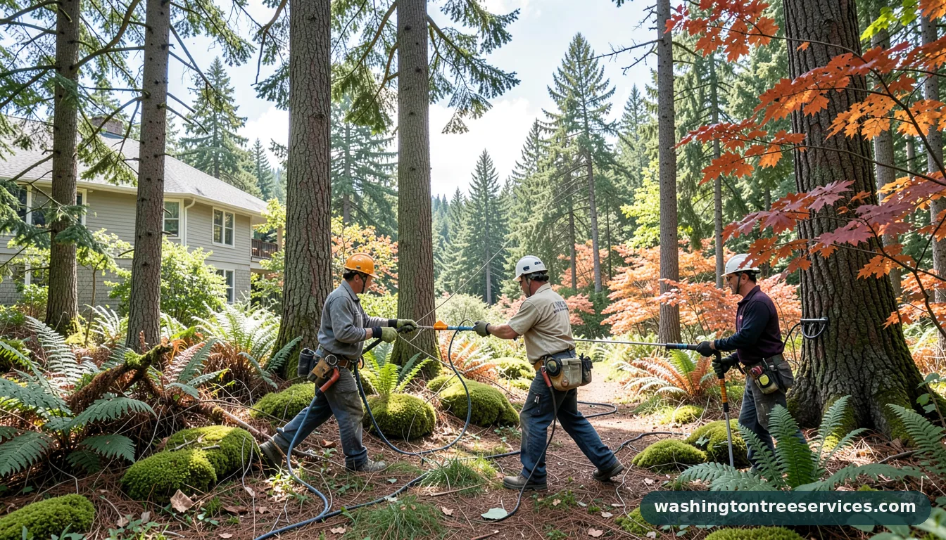 Completed tree trimming kent wa project by Washington Tree Services tree trimming kent wa - completed tree work by Washington Tree Services