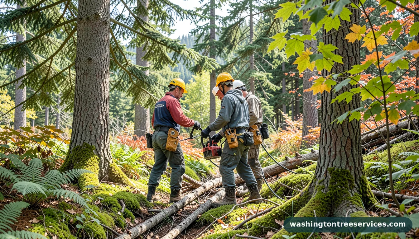 Professional equipment for tree trimming kirkland in Washington tree trimming kirkland - tree service equipment and crew in Washington