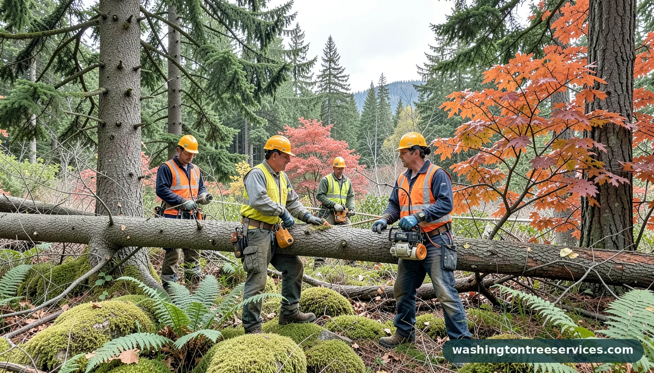 Completed tree trimming marysville wa project by Washington Tree Services tree trimming marysville wa - completed tree work by Washington Tree Services