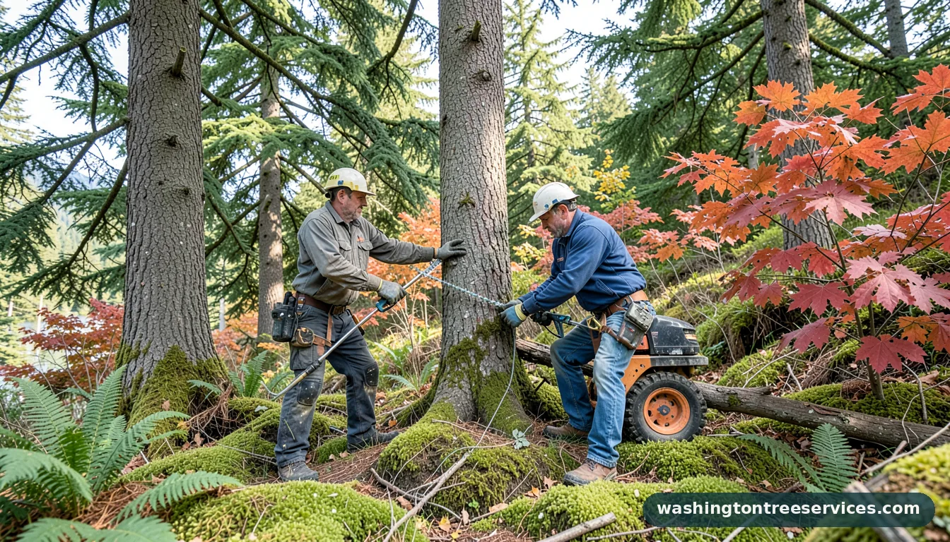 Certified arborists handling tree trimming near me in Washington tree trimming near me - certified arborists at work in Washington