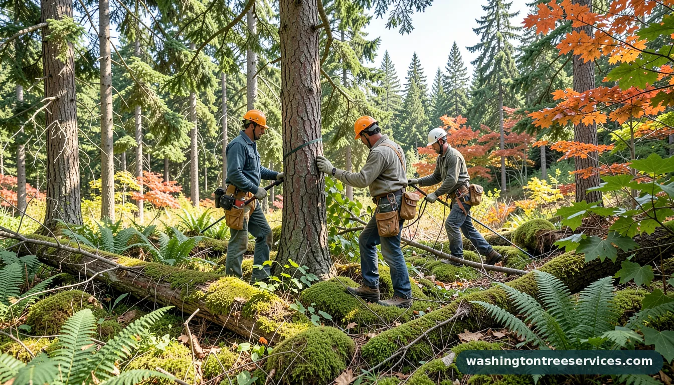 Completed tree trimming near me project by Washington Tree Services tree trimming near me - completed tree work by Washington Tree Services