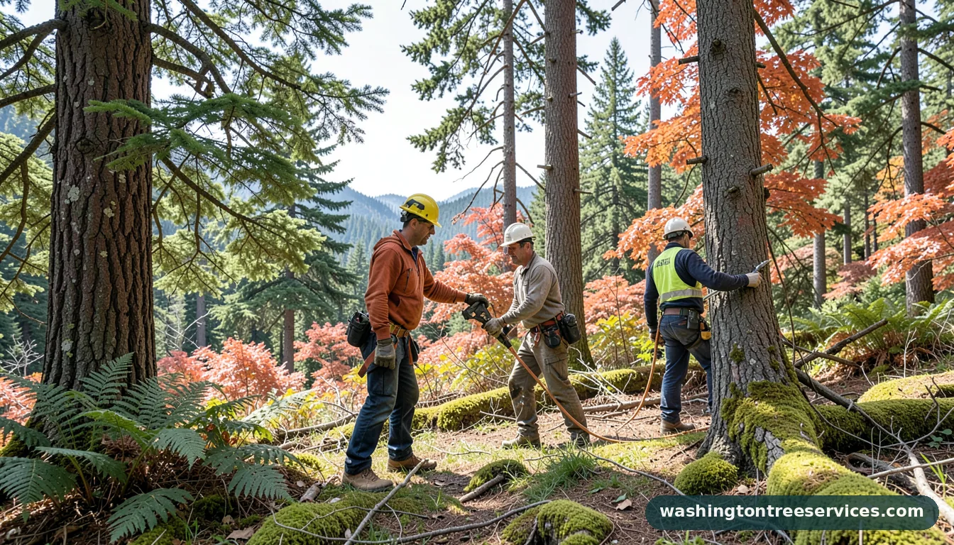 Completed tree trimming redmond wa project by Washington Tree Services tree trimming redmond wa - completed tree work by Washington Tree Services