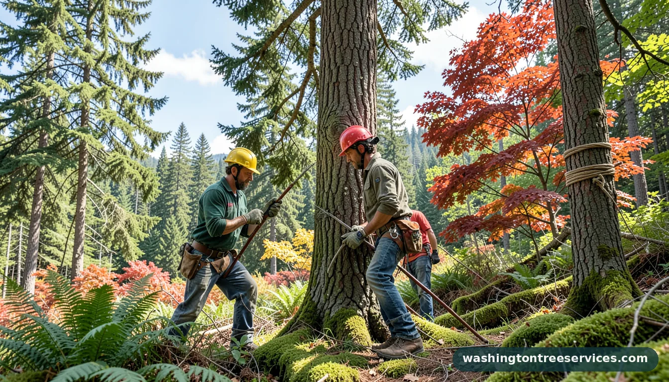 tree trimming renton - certified arborists at work in Washington