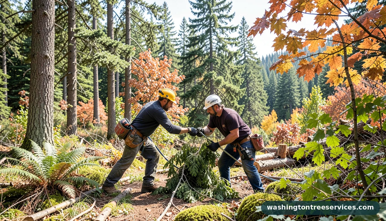 tree trimming renton - tree service equipment and crew in Washington
