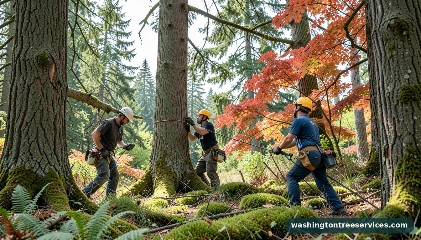 tree trimming seattle wa - completed tree work by Washington Tree Services