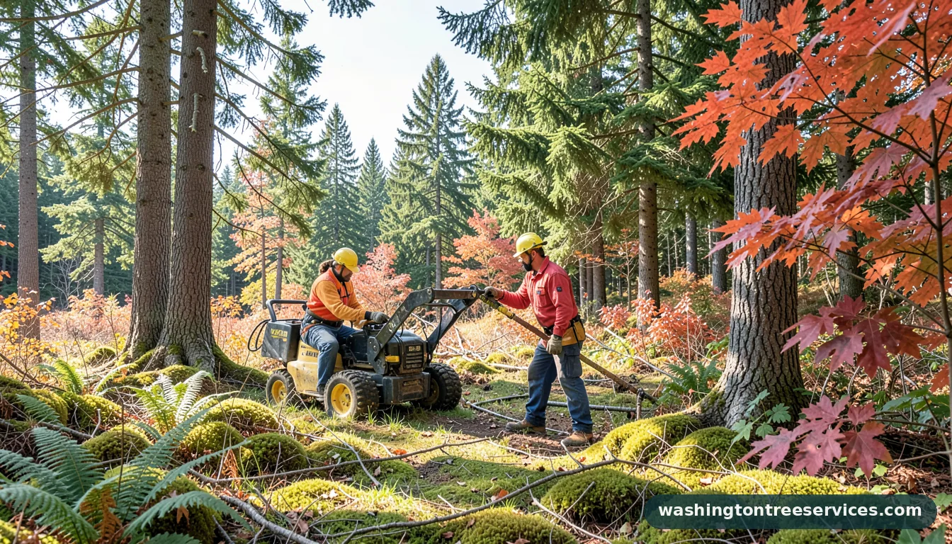 tree trimming services near me - completed tree work by Washington Tree Services