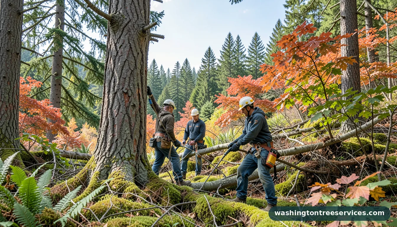 tree work near me - certified arborists at work in Washington