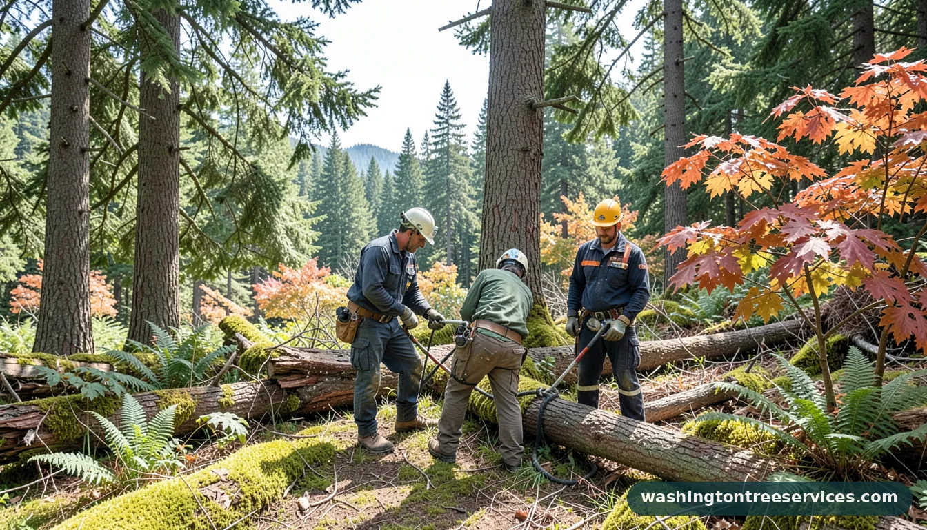 tree work near me - tree service equipment and crew in Washington