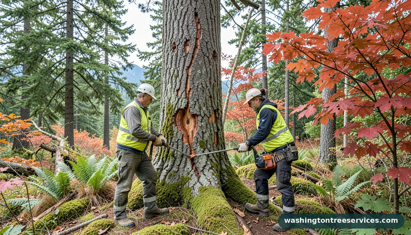 Completed tree wounds project by Washington Tree Services tree wounds - completed tree work by Washington Tree Services