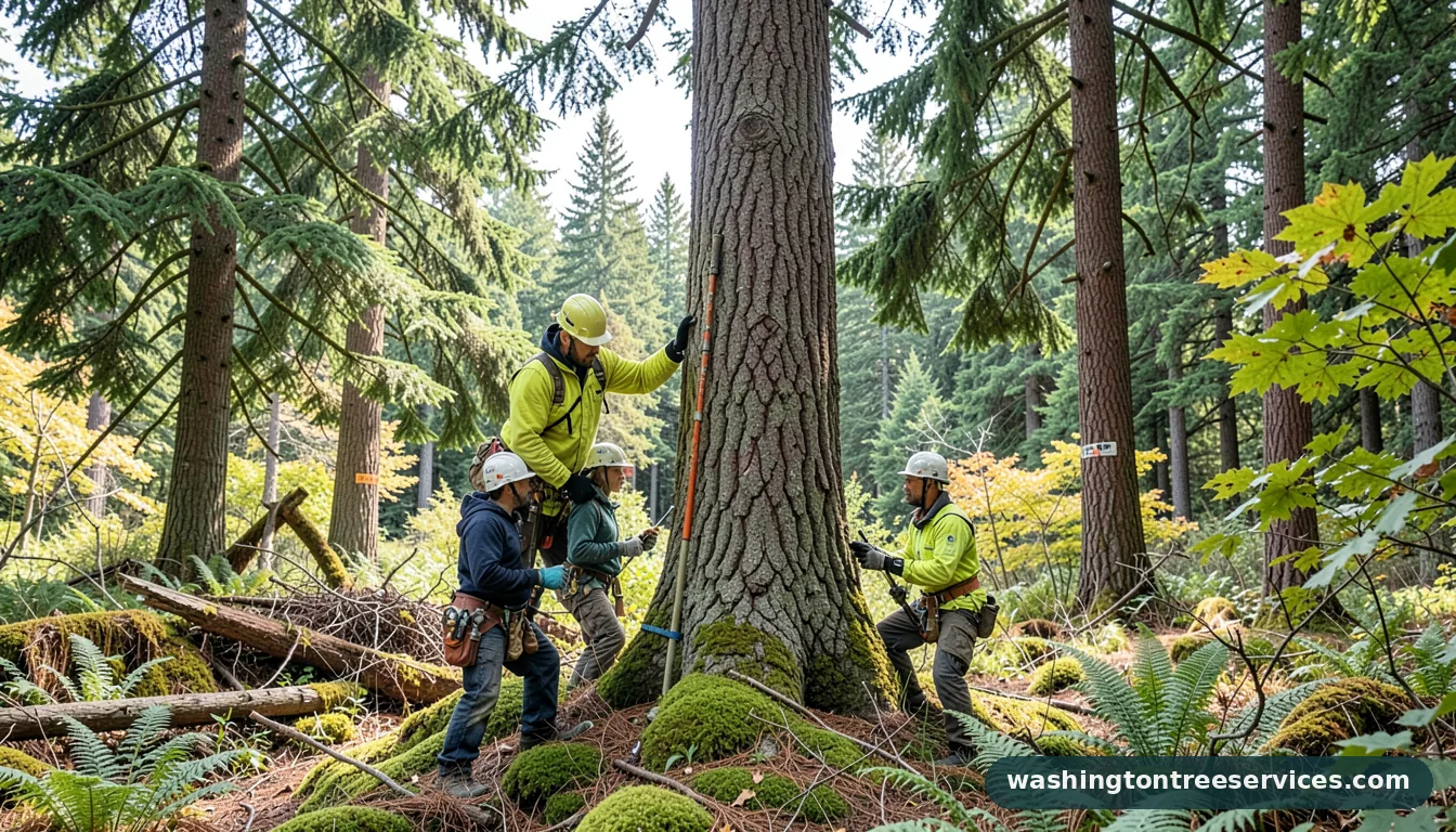 treepeople seattle - tree service equipment and crew in Washington