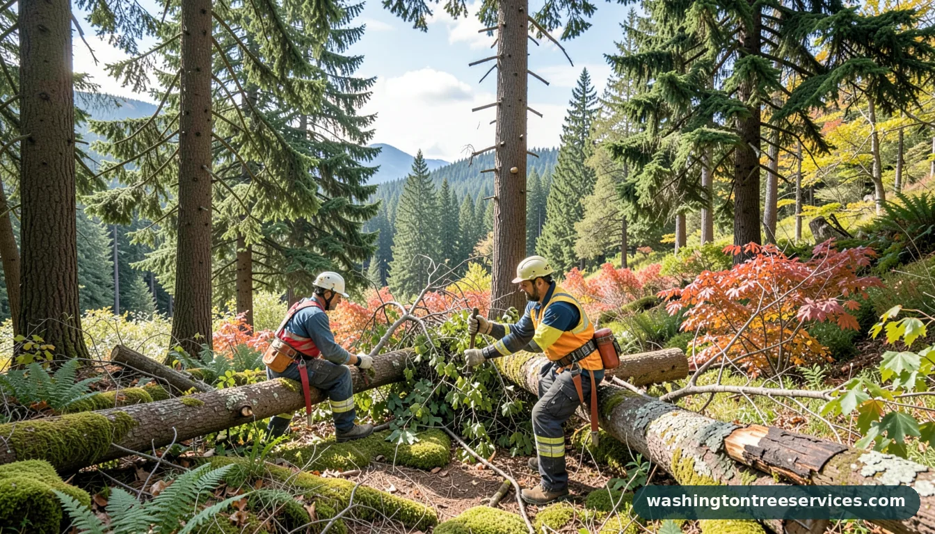 trees down seattle - certified arborists at work in Washington